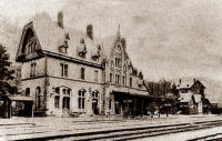 Bahnhof um 1901